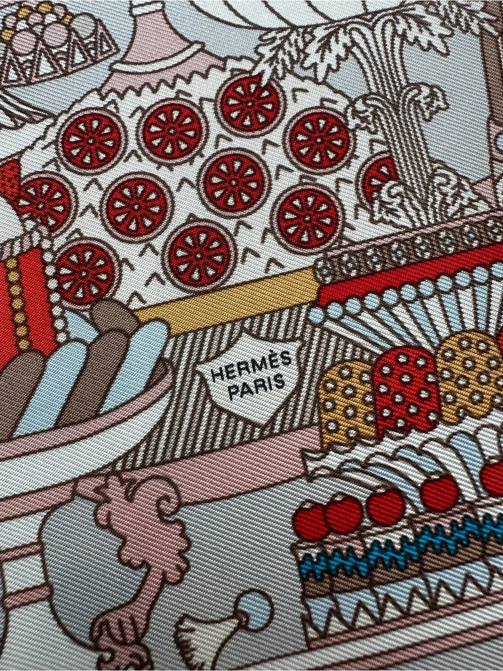 Hermes La Patisserie Francaise scarf 45